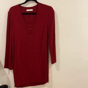 Red Sandro dress